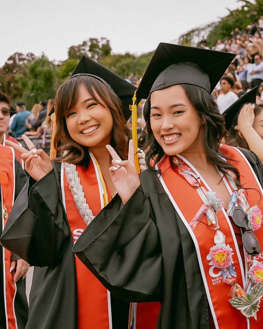 Students at Commencement