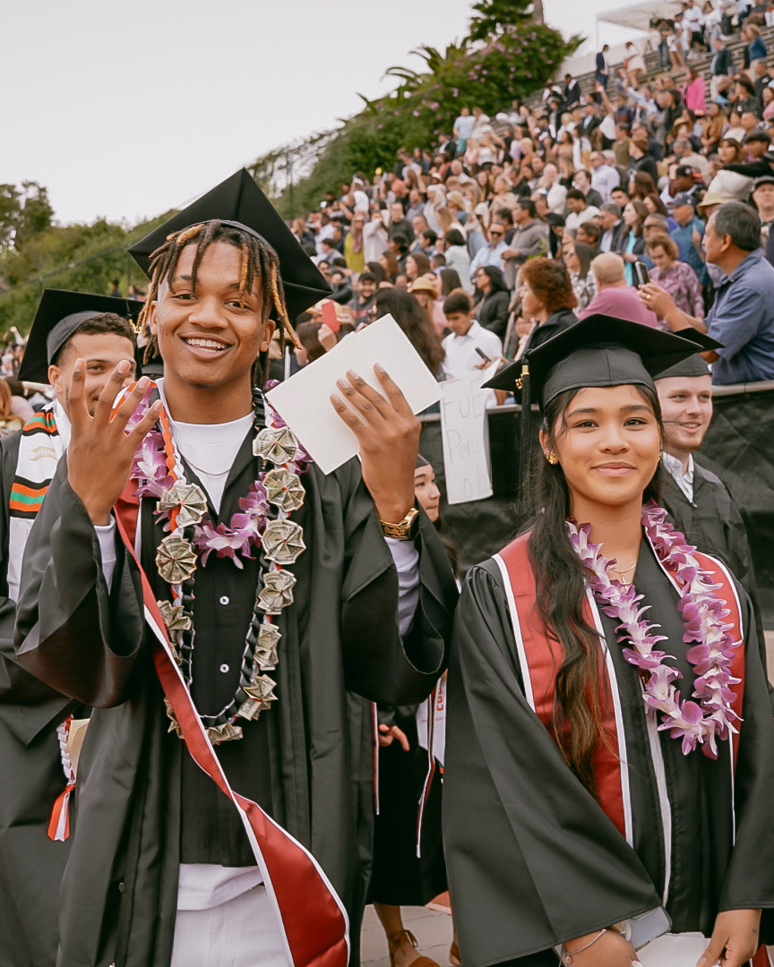 Students at Commencement